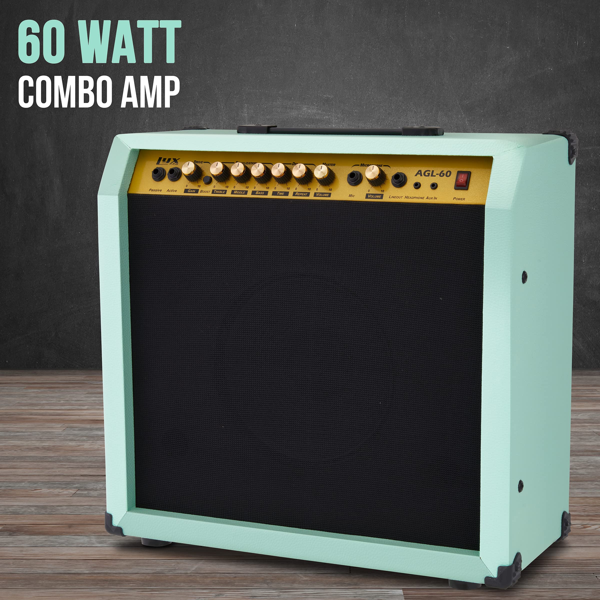 Foto 3 | Amplificador De Guitarra Eléctrica Lyxpro Combo De 60 W Con Altavoz De 10 Pulgadas - Venta Internacional.