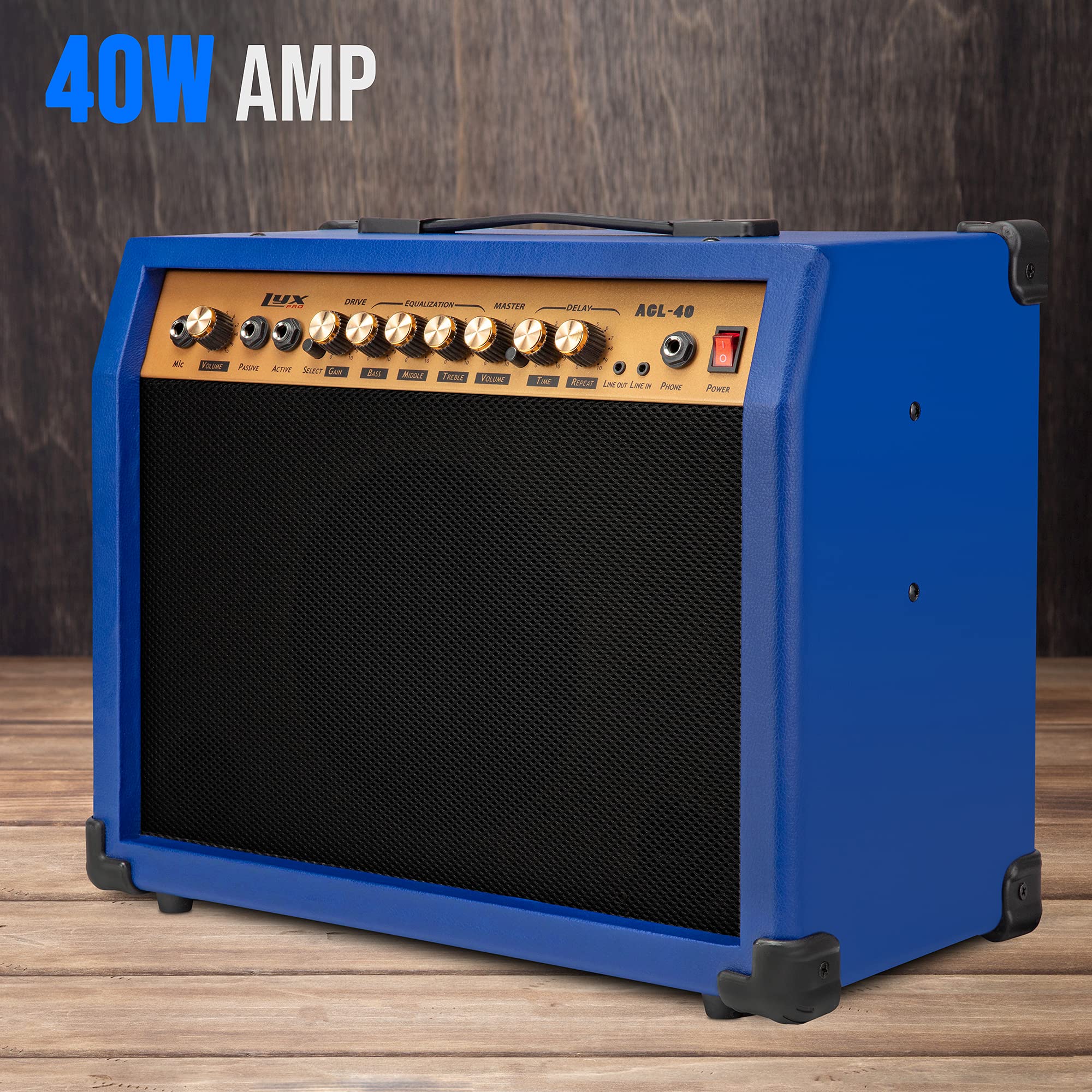 Foto 4 pulgar | Amplificador De Guitarra Eléctrica Lyxpro Combinado De 40 W Con Altavoz De 8» - Venta Internacional.