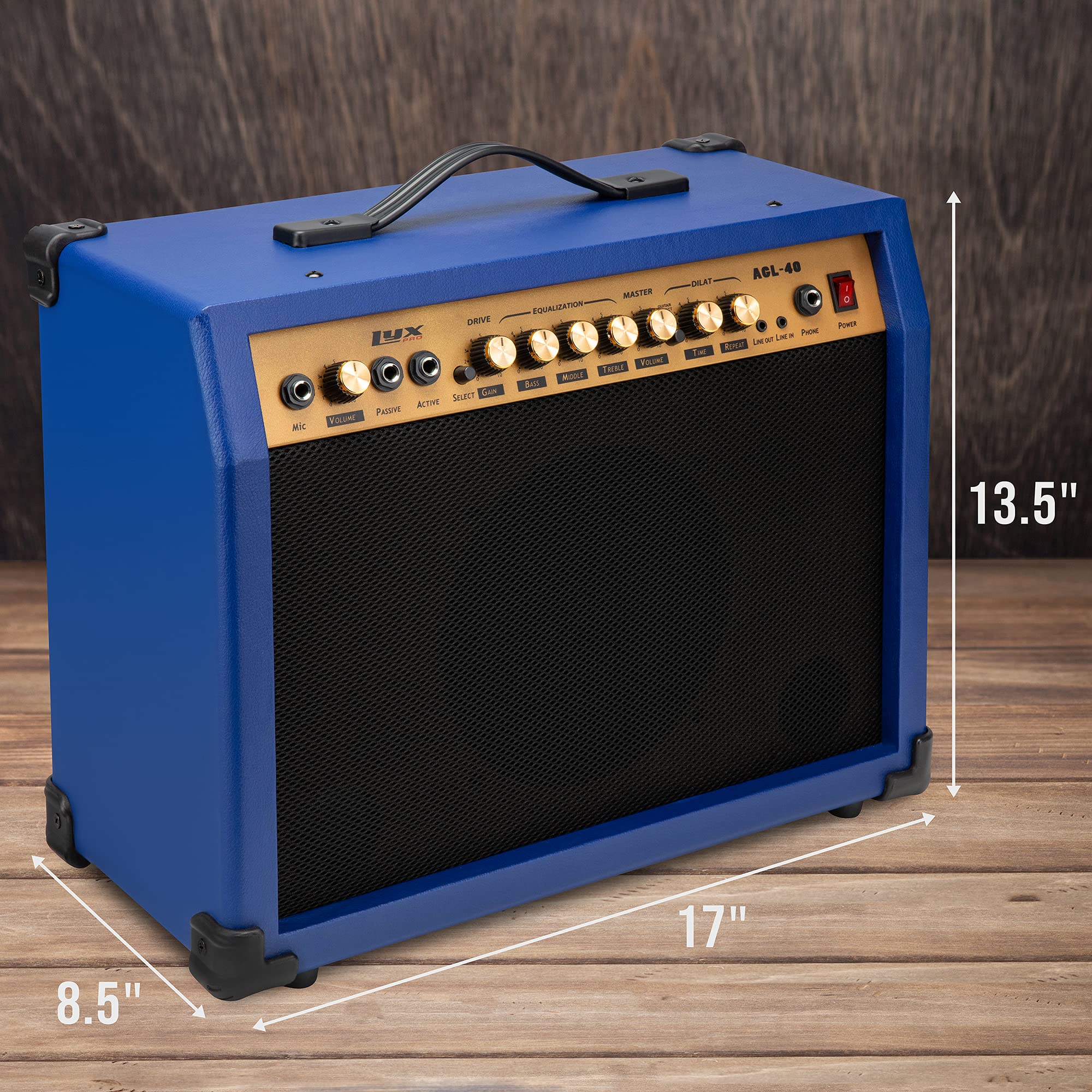 Foto 6 pulgar | Amplificador De Guitarra Eléctrica Lyxpro Combinado De 40 W Con Altavoz De 8» - Venta Internacional.