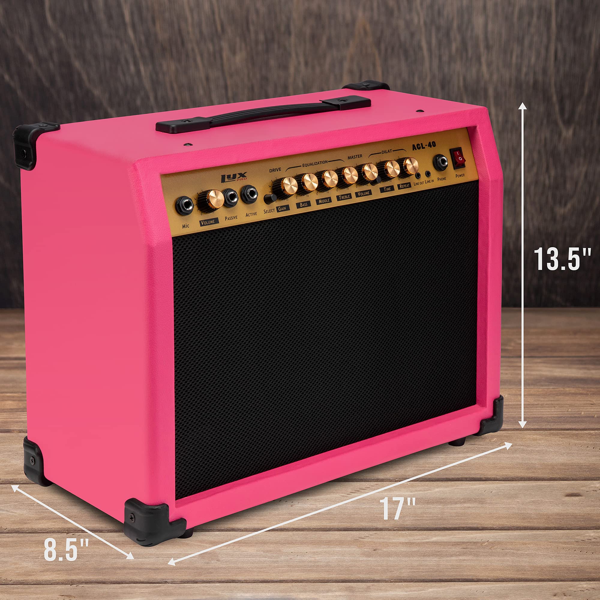 Foto 6 pulgar | Amplificador De Guitarra Eléctrica Lyxpro Combinado De 40 W Con Altavoz De 8» - Venta Internacional.