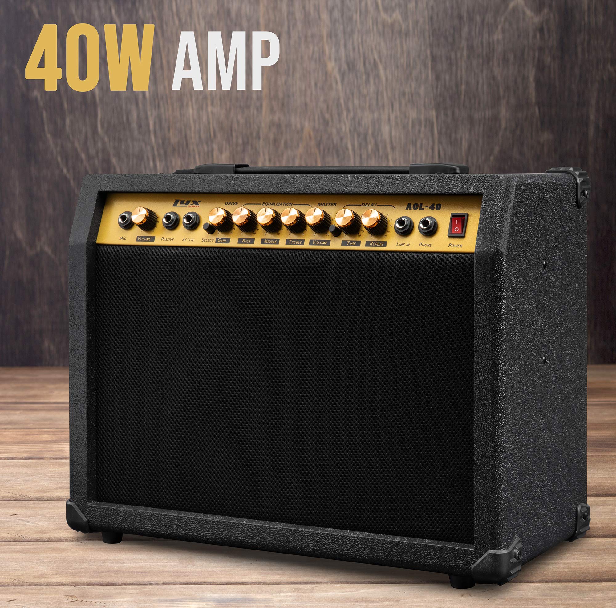 Foto 4 pulgar | Amplificador De Guitarra Eléctrica Lyxpro Combinado De 40 W Con Altavoz De 8» - Venta Internacional.