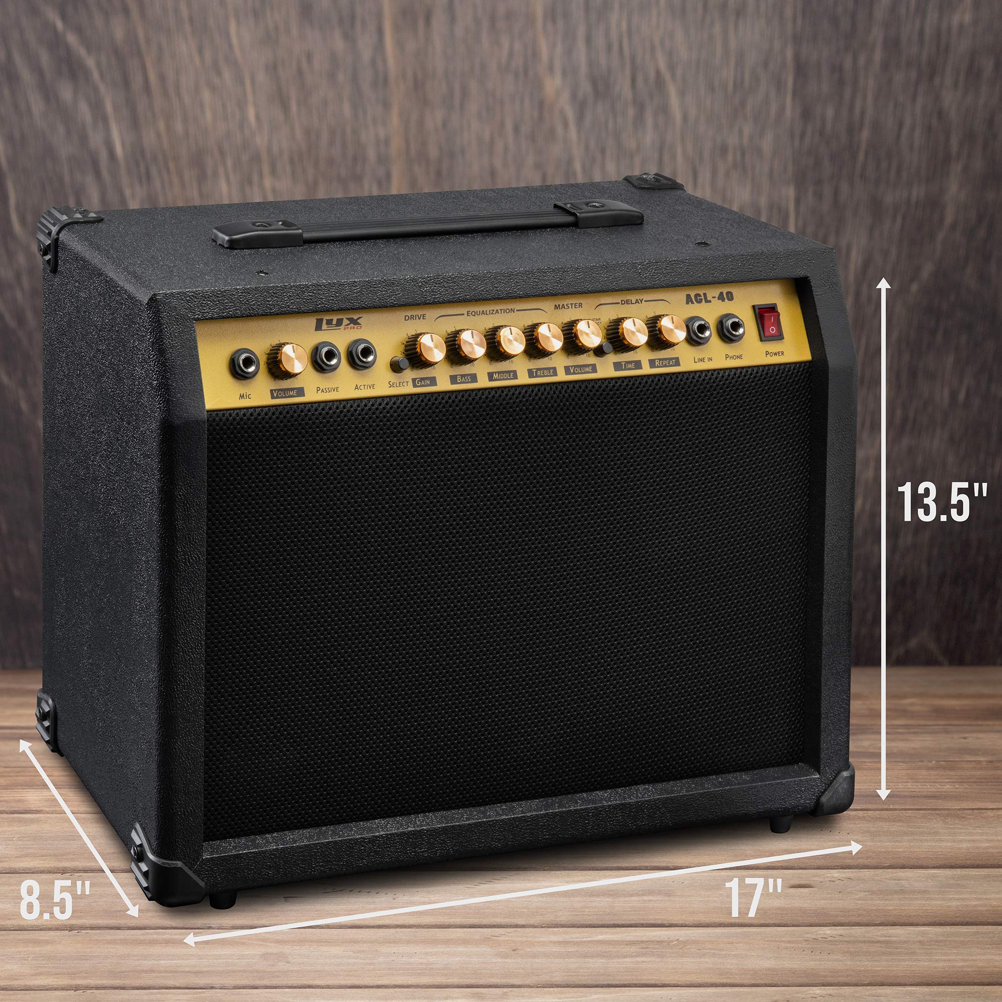 Foto 5 pulgar | Amplificador De Guitarra Eléctrica Lyxpro Combinado De 40 W Con Altavoz De 8» - Venta Internacional.
