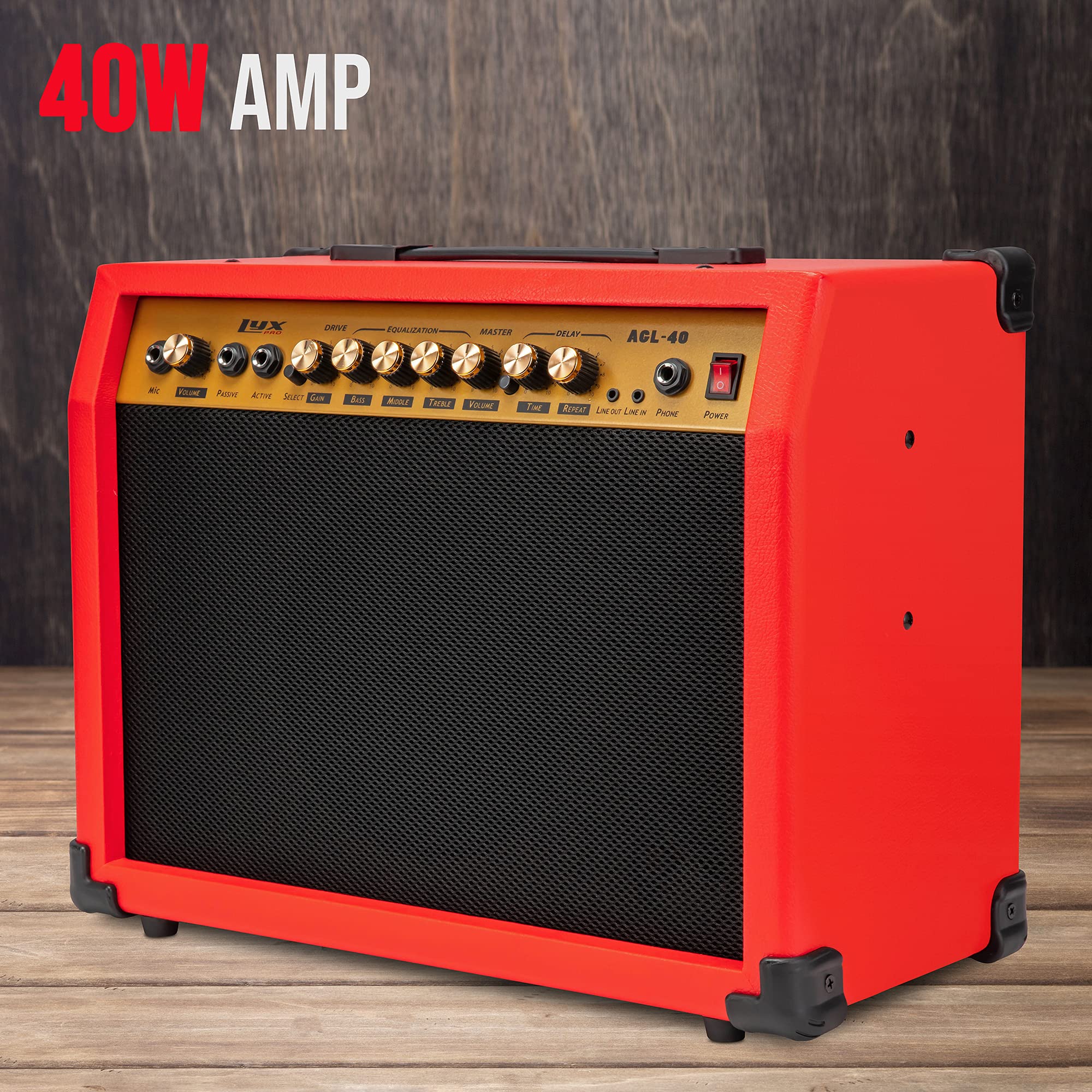 Foto 4 pulgar | Amplificador De Guitarra Eléctrica Lyxpro Combinado De 40 W Con Altavoz De 8» - Venta Internacional.