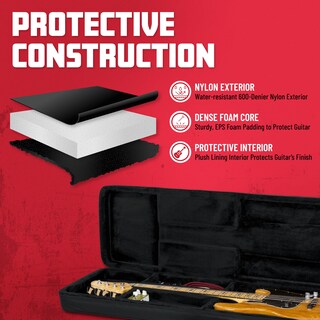 Foto 3 | Funda De Guitarra Gator Cases De Espuma De Polietileno Ligera Para Bar Eléctrico - Venta Internacional.