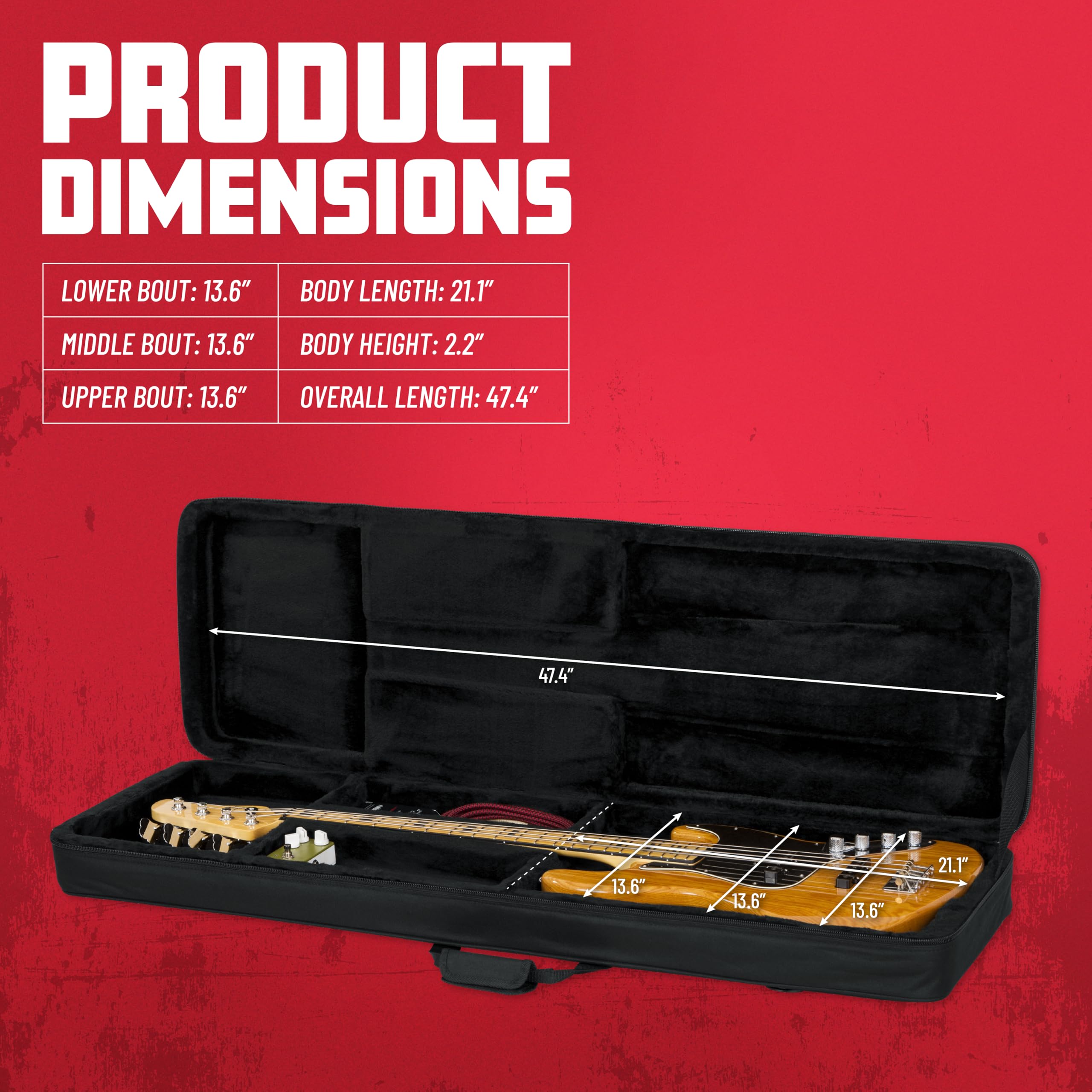 Foto 8 pulgar | Funda De Guitarra Gator Cases De Espuma De Polietileno Ligera Para Bar Eléctrico - Venta Internacional.