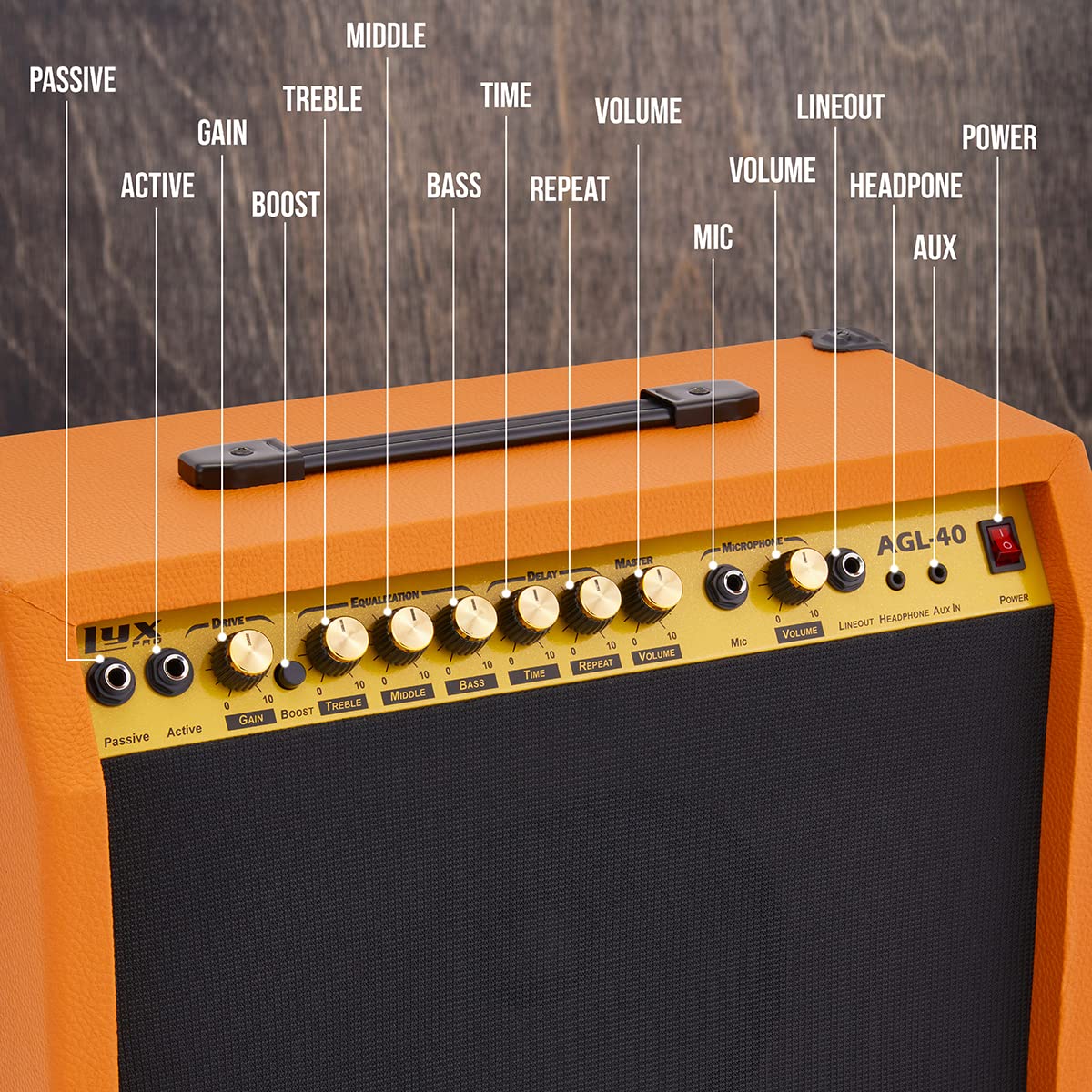 Foto 2 | Amplificador Para Guitarra Eléctrica Lyxpro 40w Solid State Studio - Venta Internacional.