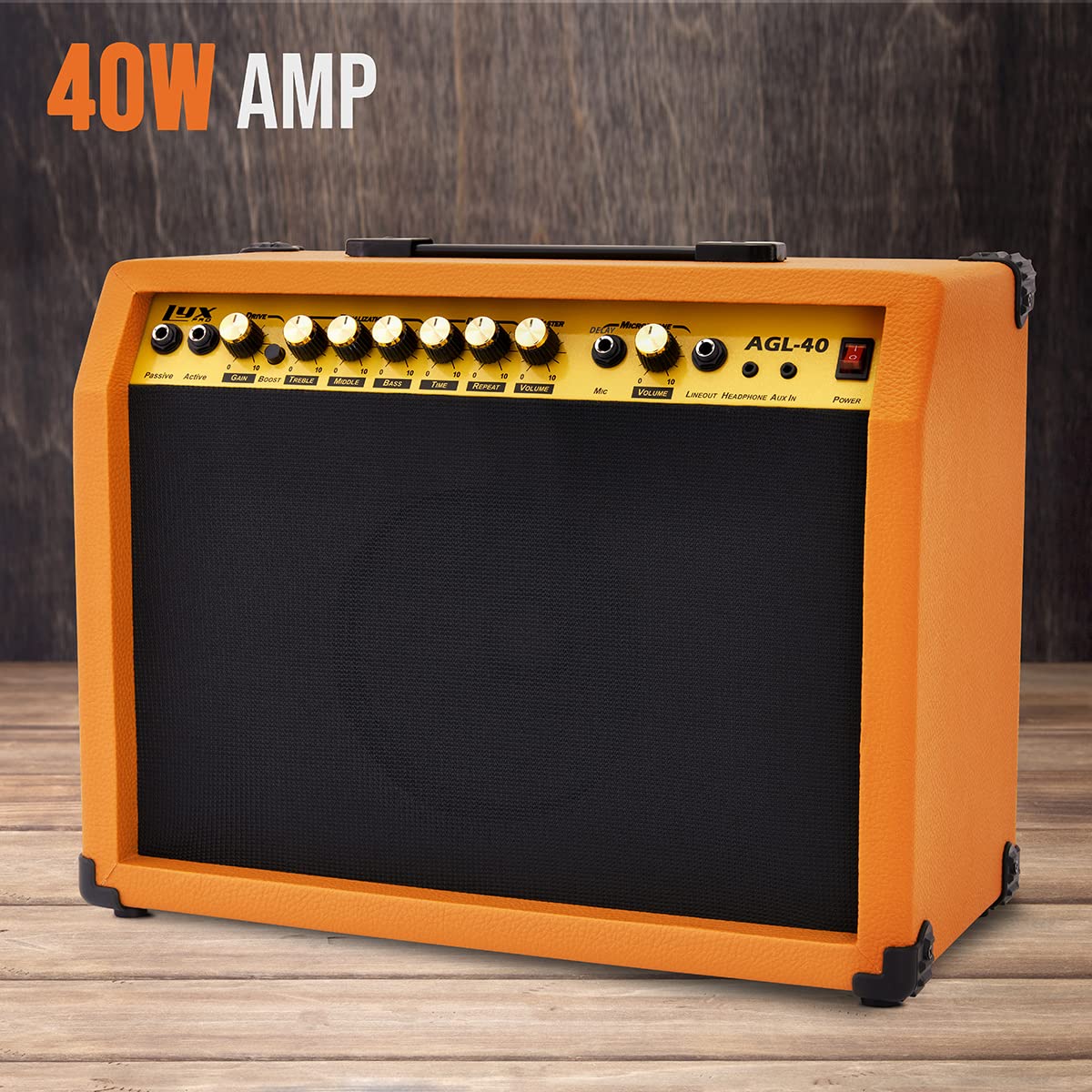 Foto 4 pulgar | Amplificador Para Guitarra Eléctrica Lyxpro 40w Solid State Studio - Venta Internacional.