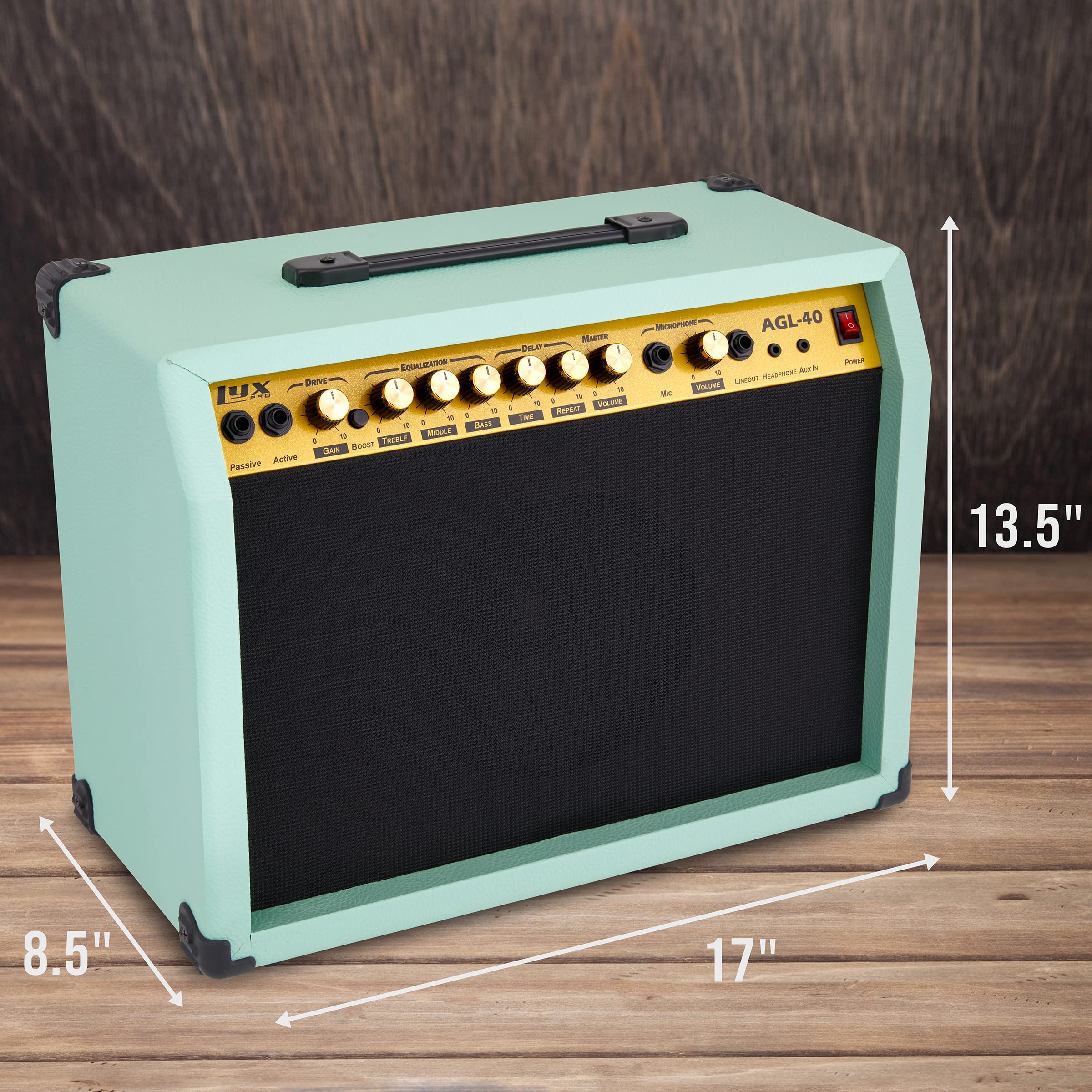 Foto 5 pulgar | Amplificador Para Guitarra Eléctrica Lyxpro 40w Solid State Studio - Venta Internacional.