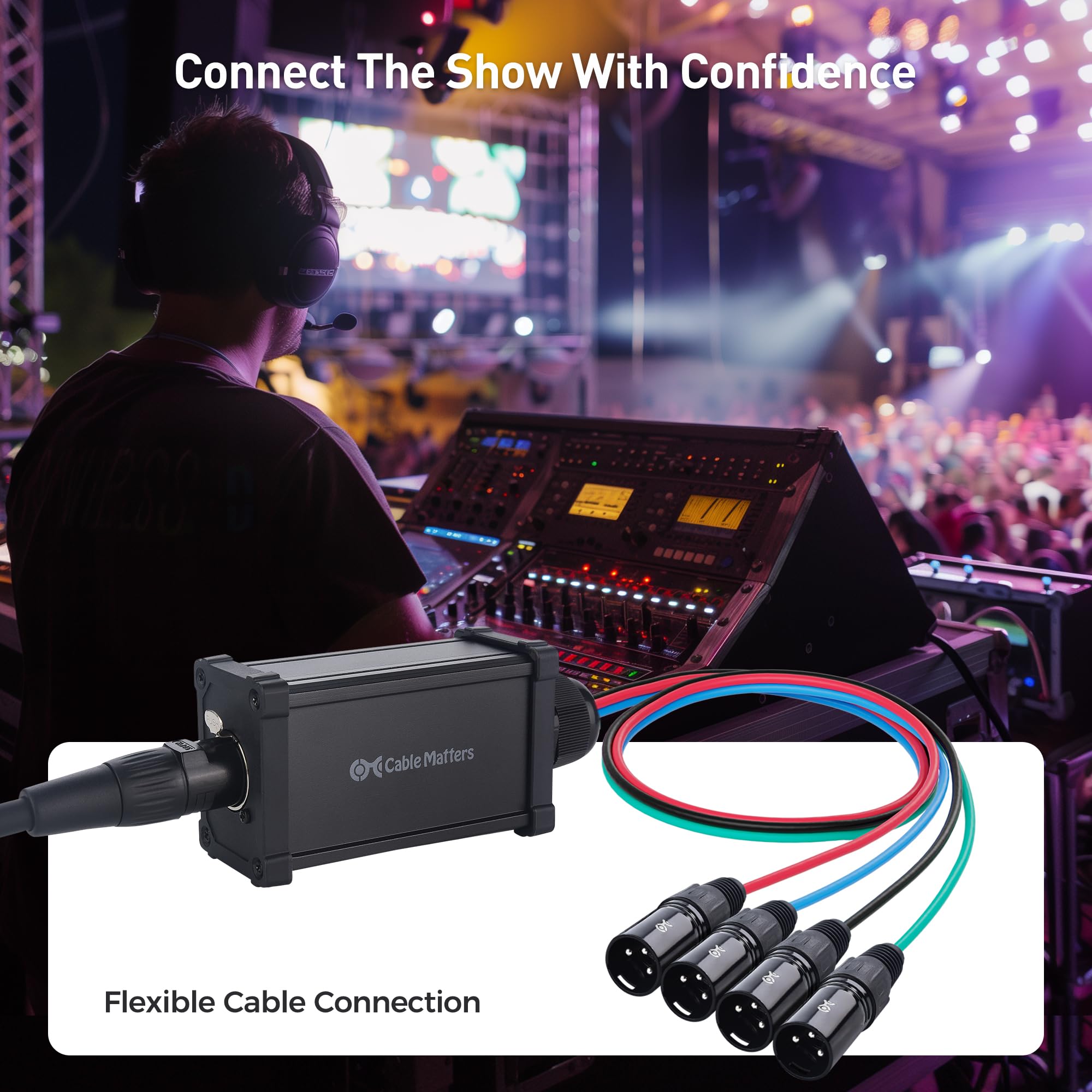 Foto 6 pulgar | El Cable Snake Xlr De Audio A Través De Ethernet Importa Con 2 Cajas - Venta Internacional.