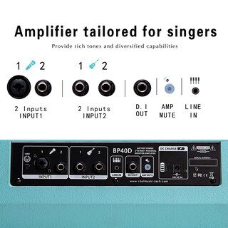 Foto 6 | Amplificador Eléctrico Para Guitarra Acústica Coolmusic Bp40d 80w - Venta Internacional.