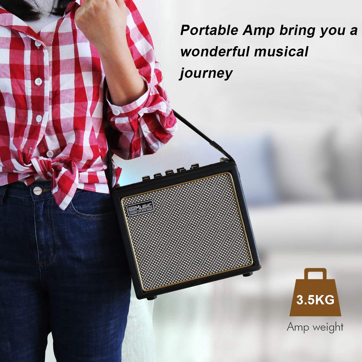 Foto 8 pulgar | Amplificador De Guitarra Acústica Coolmusic Altavoz Bluetooth 30w - Venta Internacional.