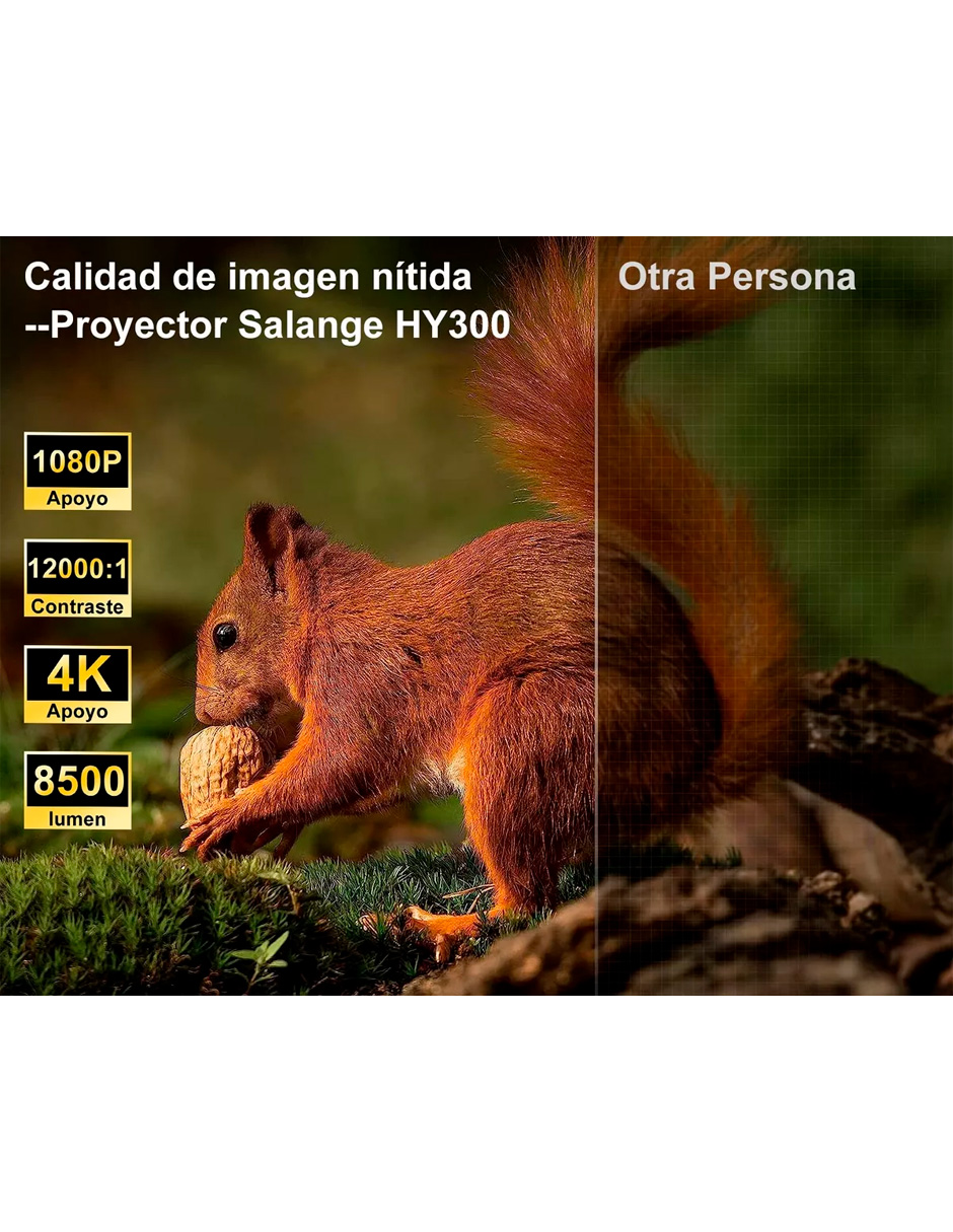 Foto 3 pulgar | Proyector Petukita Box Hy300 Blanco Con Android E Ios Full Hd