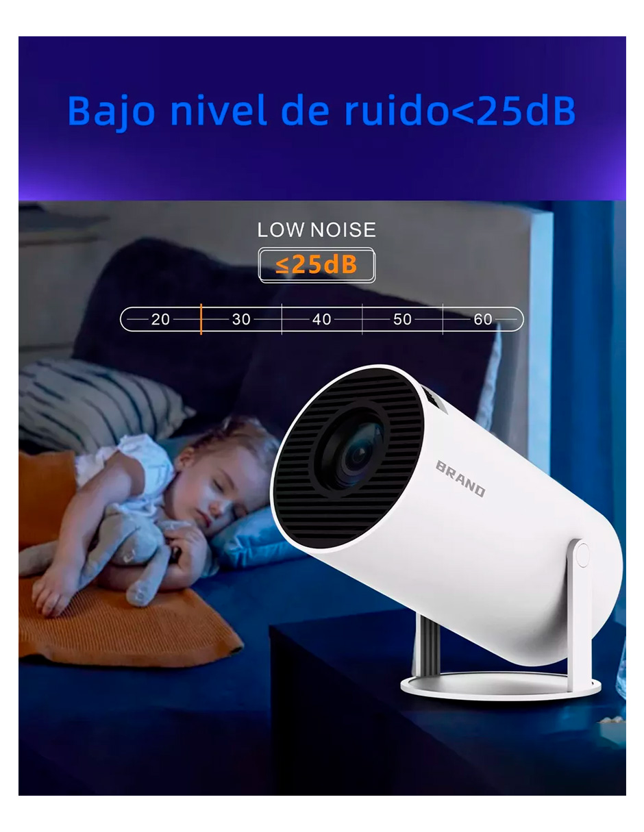 Foto 8 pulgar | Proyector Petukita Box Hy300 Blanco Con Android E Ios Full Hd