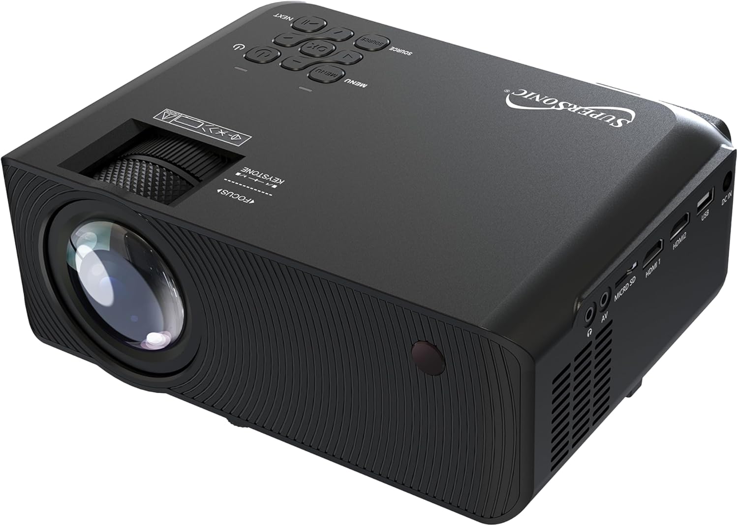 Foto 3 | Proyector Supersonic Sc-82p | 7000 Lúmenes Led 3.97” | Bluetooth 5.0 | Hdmi, Usb, Microsd, Av | Imagen De 33” A 230”