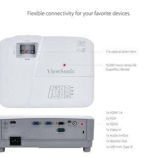 Foto 6 | Proyector Viewsonic Pa503x 4000 Lúmenes Xga Para Hogar Y Oficina - Venta Internacional.