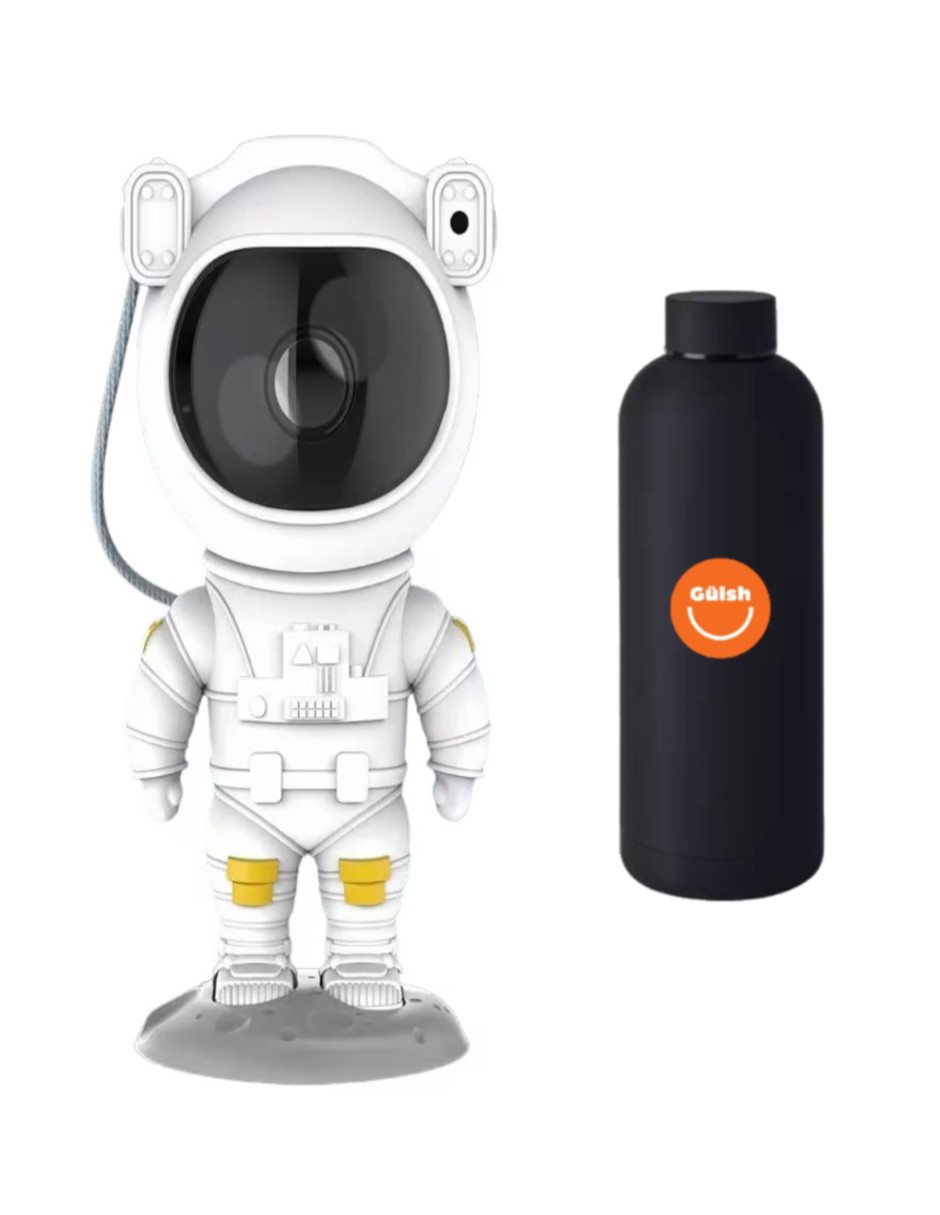 Proyector De Galaxia Astronauta + Gratis Termo Güish De Regalo