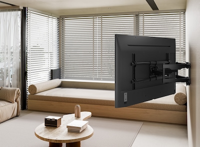 Foto 8 | Soporte TV Manhattan 461290 color Negro para Pared 75 KG 37 '' a 90 '' Articulado