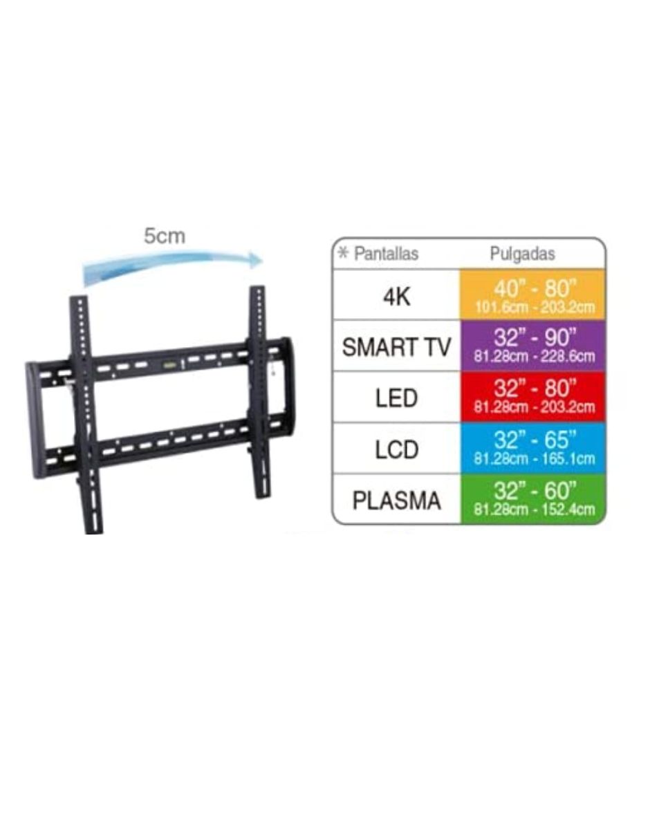 Foto 3 pulgar | Soporte para Pantalla Master Electrónicos Hoflat3064t de 30 a 64"