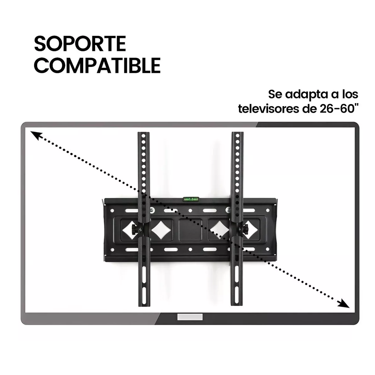 Foto 7 pulgar | Soporte de Pared para Pantallas de 25 a 65 Pulgadas Eo Safe Imports Esi-6113 Negro