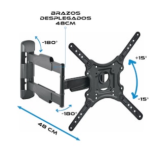Foto 5 | Soporte de Pared Ccn Brazo para Pantalla Virtual Zone 32'' a 60''