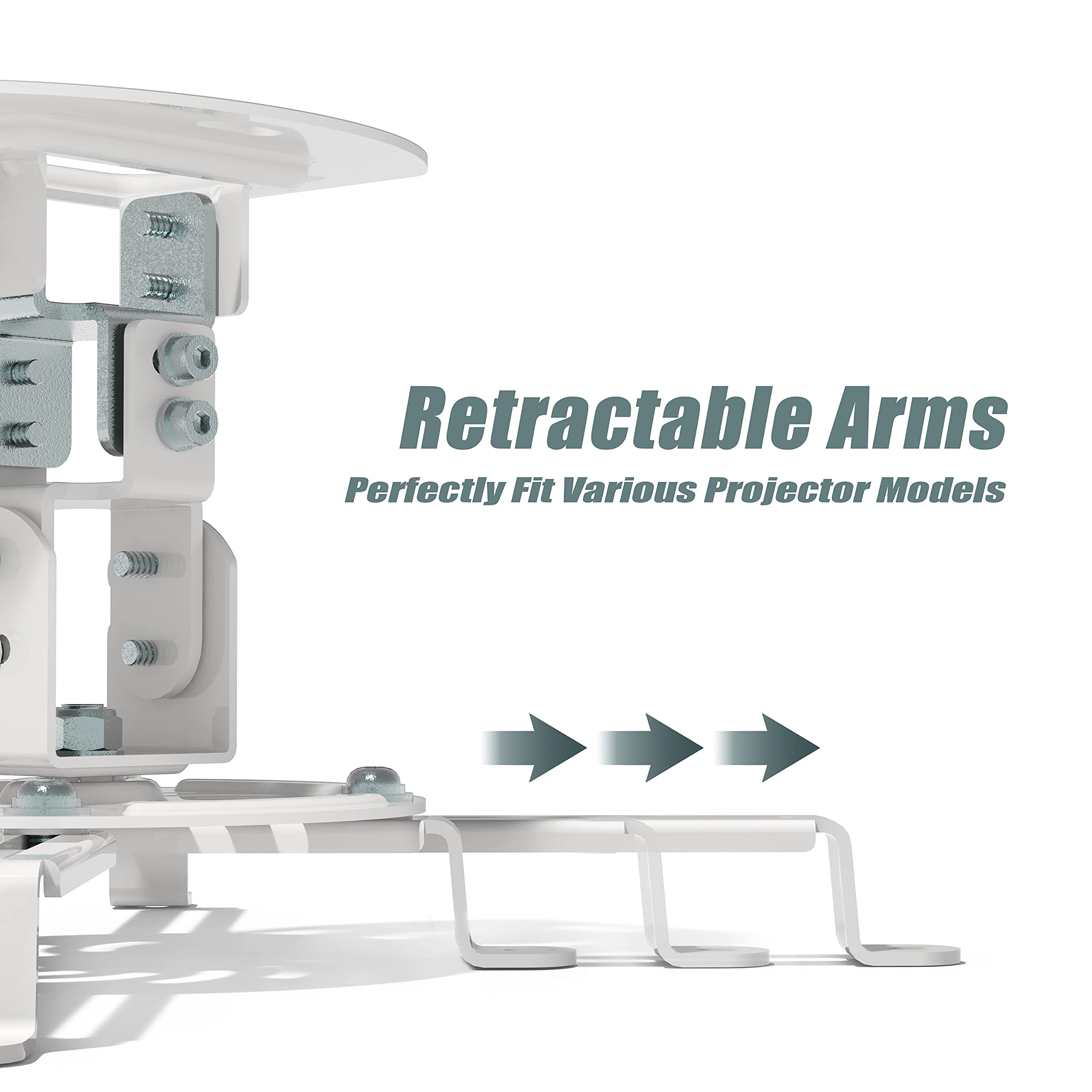 Foto 7 pulgar | Soporte De Techo Para Proyector Wali Universal Low Profile Pm-002-w - Venta Internacional.