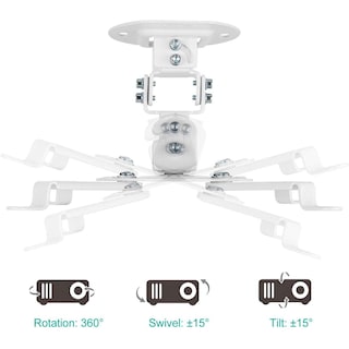 Foto 7 | Soporte De Techo Para Proyector Wali Universal Low Profile Pm-002-w - Venta Internacional.