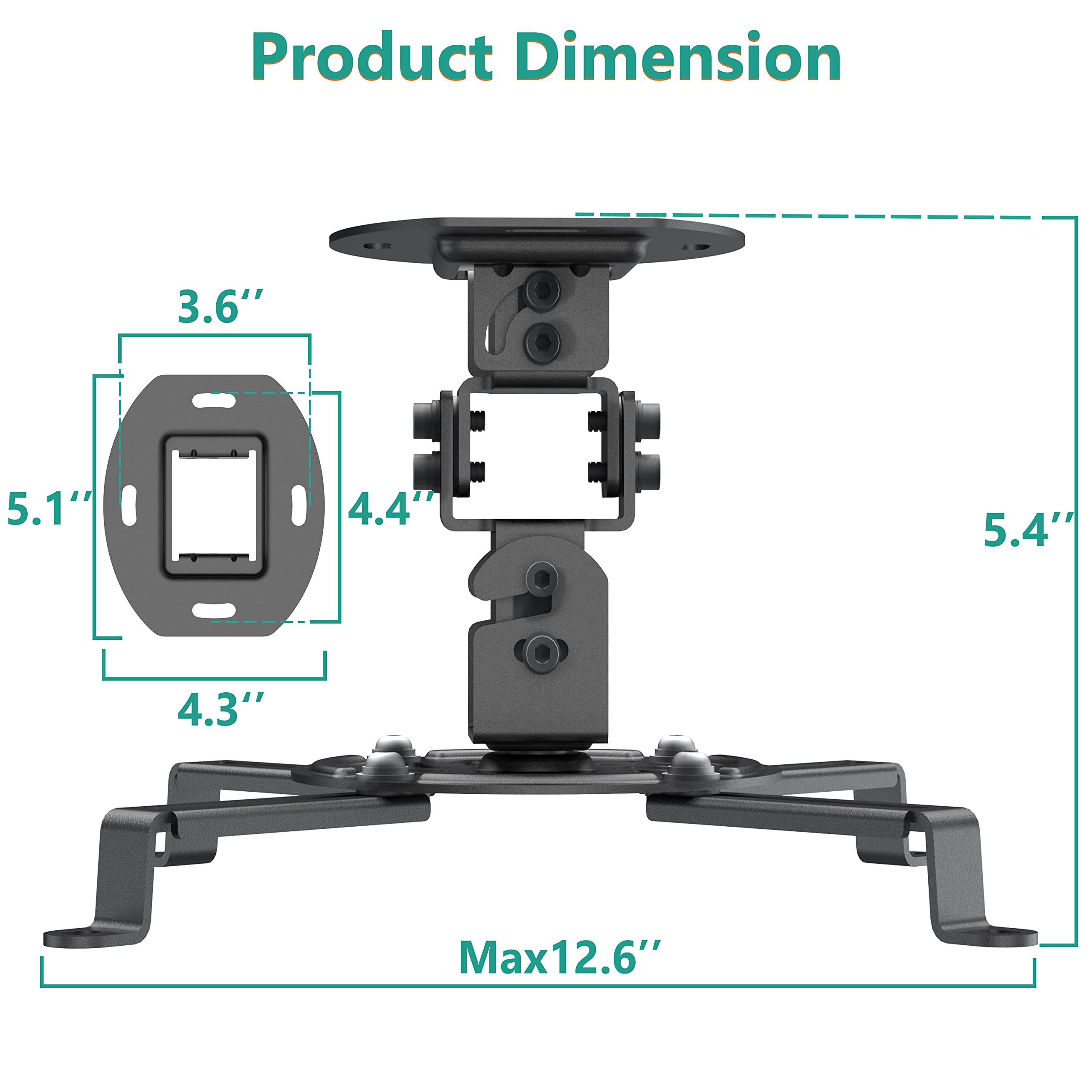 Foto 4 pulgar | Proyector De Techo Wali Pm-002-b Universal 13,5 Kg - Venta Internacional.