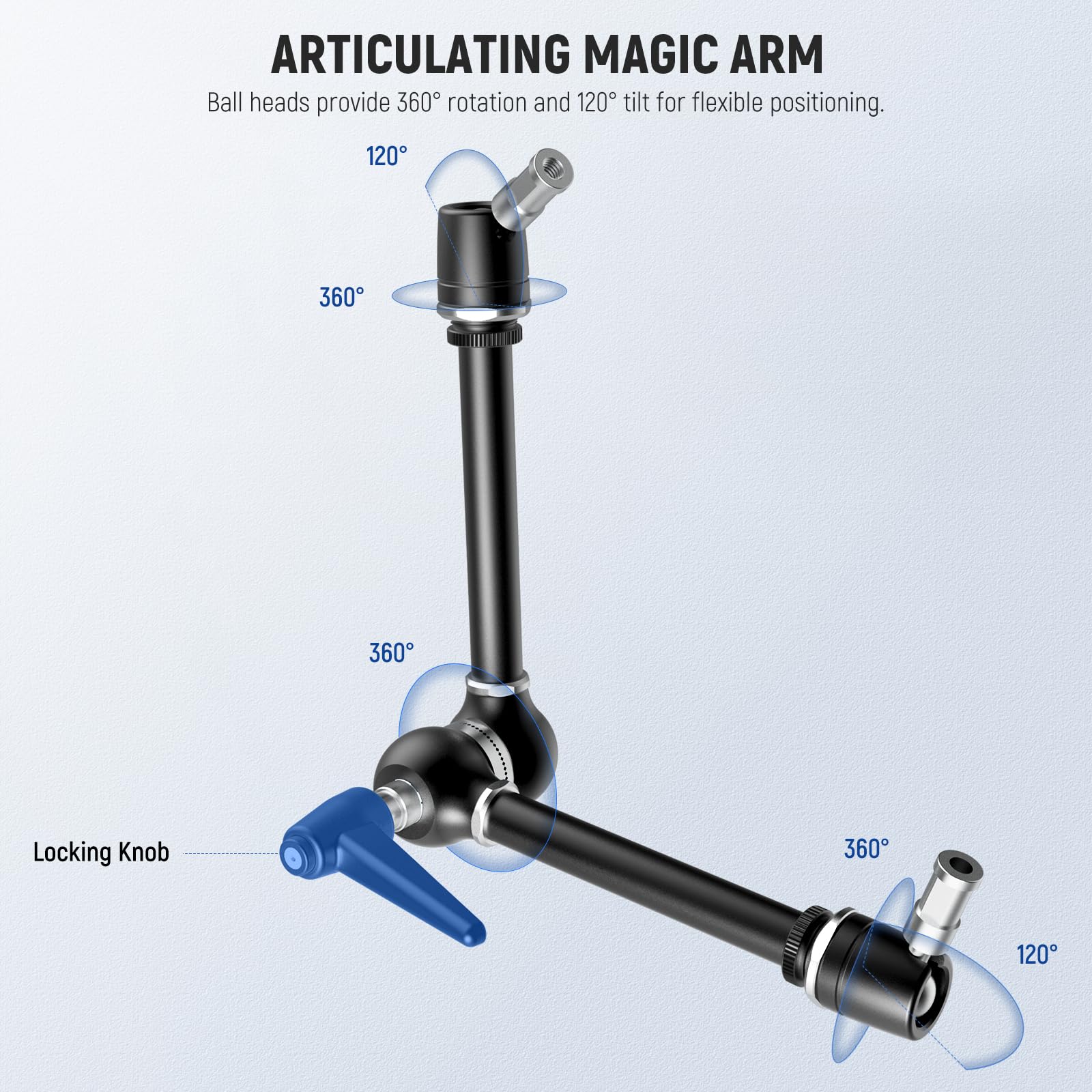 Foto 4 | Soporte Para Cámara Neewer 21 Magic Arm Con Super Clamp Ua018 - Venta Internacional.