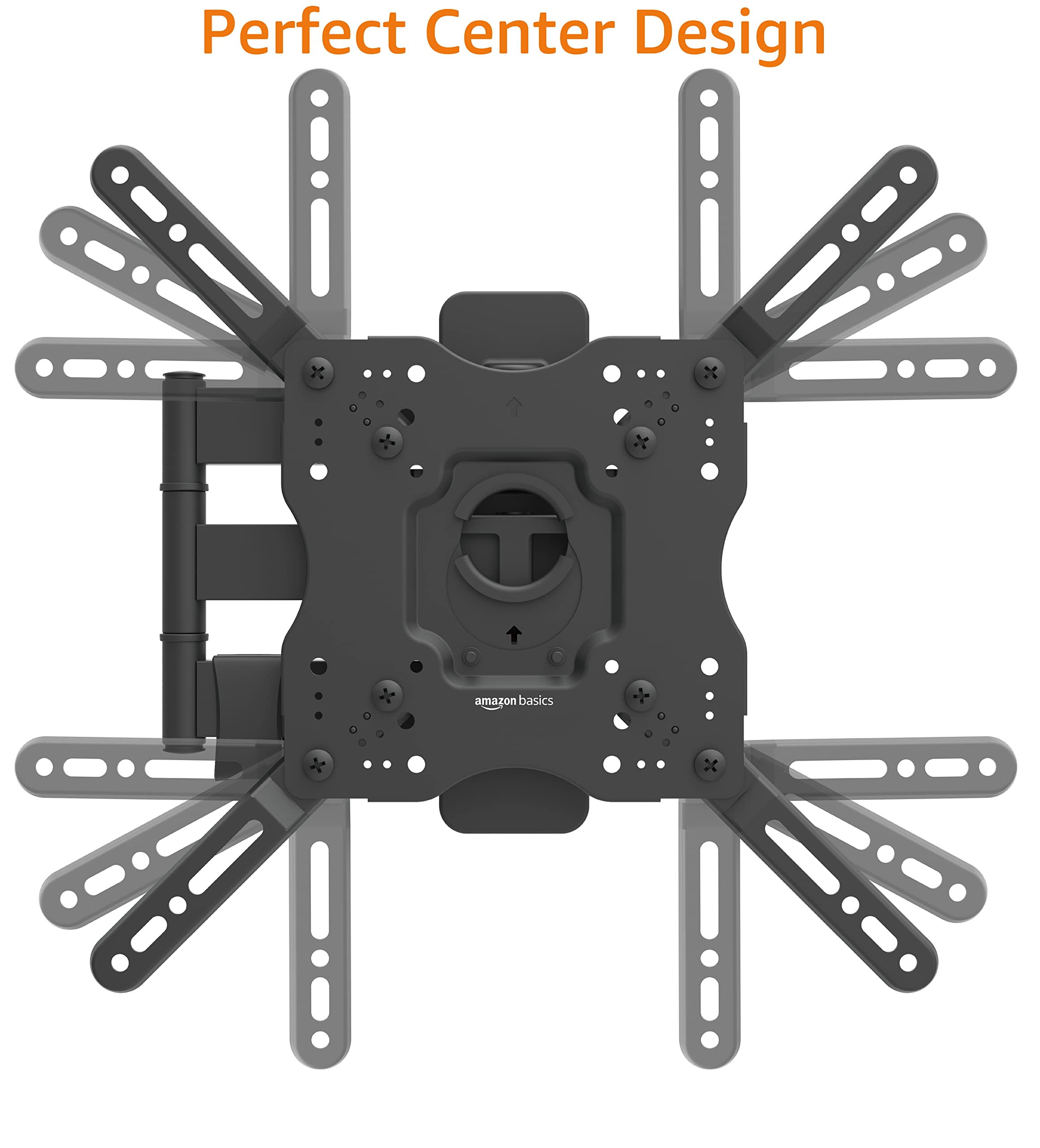 Foto 5 pulgar | Soporte De Pared Para Tv Amazon Basics Full Motion, 26-55 Pulgadas, 36,3 Kg - Venta Internacional.