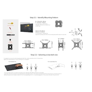Foto 6 | Soporte De Pared Para Tv Amazon Basics Full Motion, 26-55 Pulgadas, 36,3 Kg - Venta Internacional.