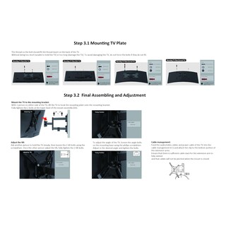 Foto 7 | Soporte De Pared Para Tv Amazon Basics Full Motion, 26-55 Pulgadas, 36,3 Kg - Venta Internacional.