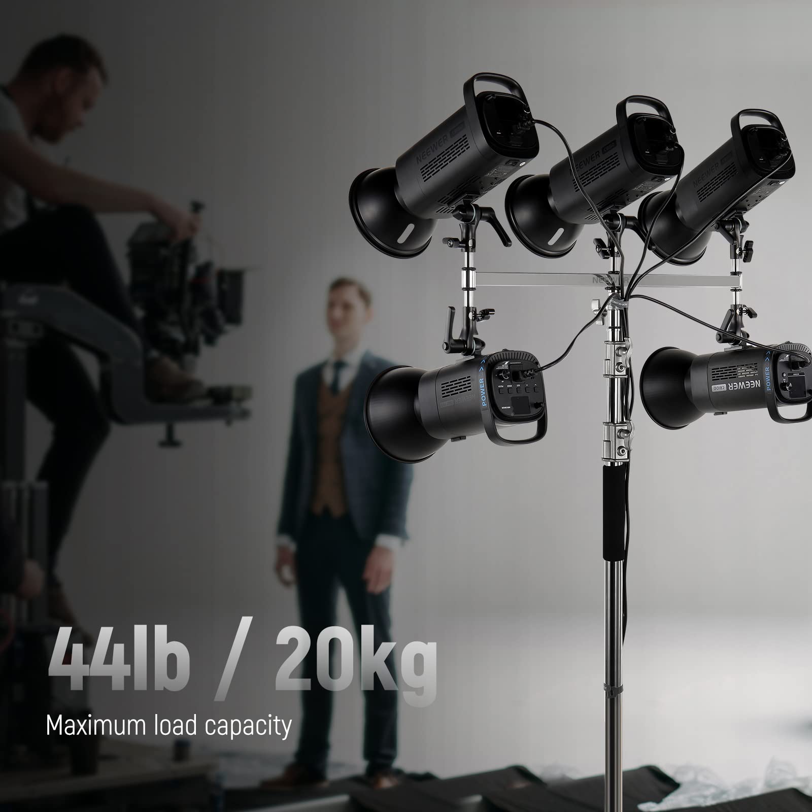 Foto 6 pulgar | Cabezal Triple Boom Arm Neewer Baby Para Luz Led Y Flash Estroboscópico - Venta Internacional.