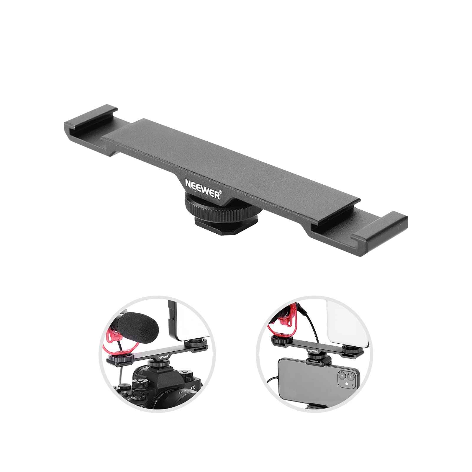 Foto 1 | Soporte Doble De Montaje En Frío Neewer Para Iphone Nikon Canon - Venta Internacional.