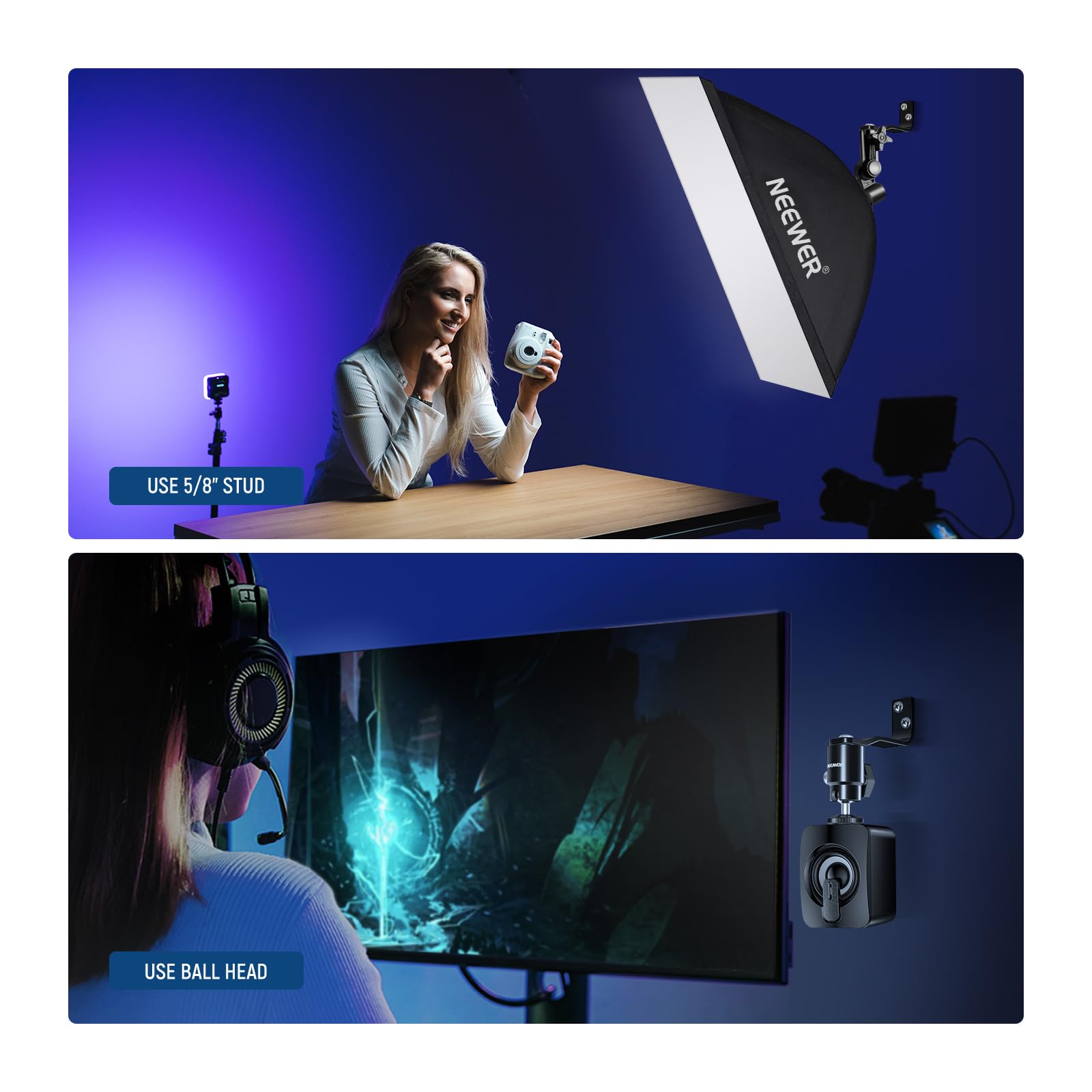 Foto 5 pulgar | Soporte De Pared Y Techo Tipo Neewer E Para Iluminación De Estudio - Venta Internacional.