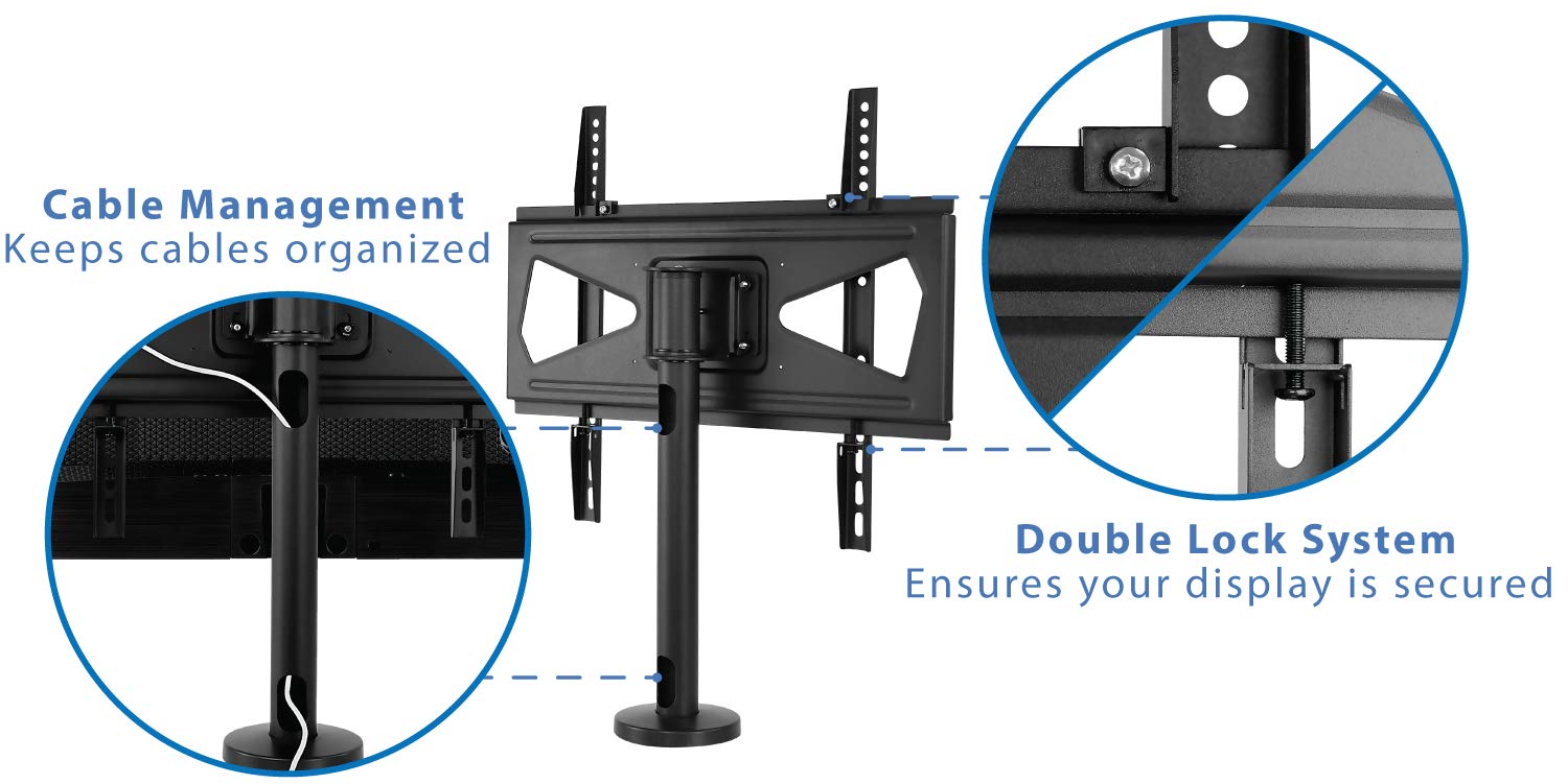 Foto 7 pulgar | Soporte Para Tv Mount-it! Eslabón Giratorio Resistente Atornillado 32-55 - Venta Internacional.