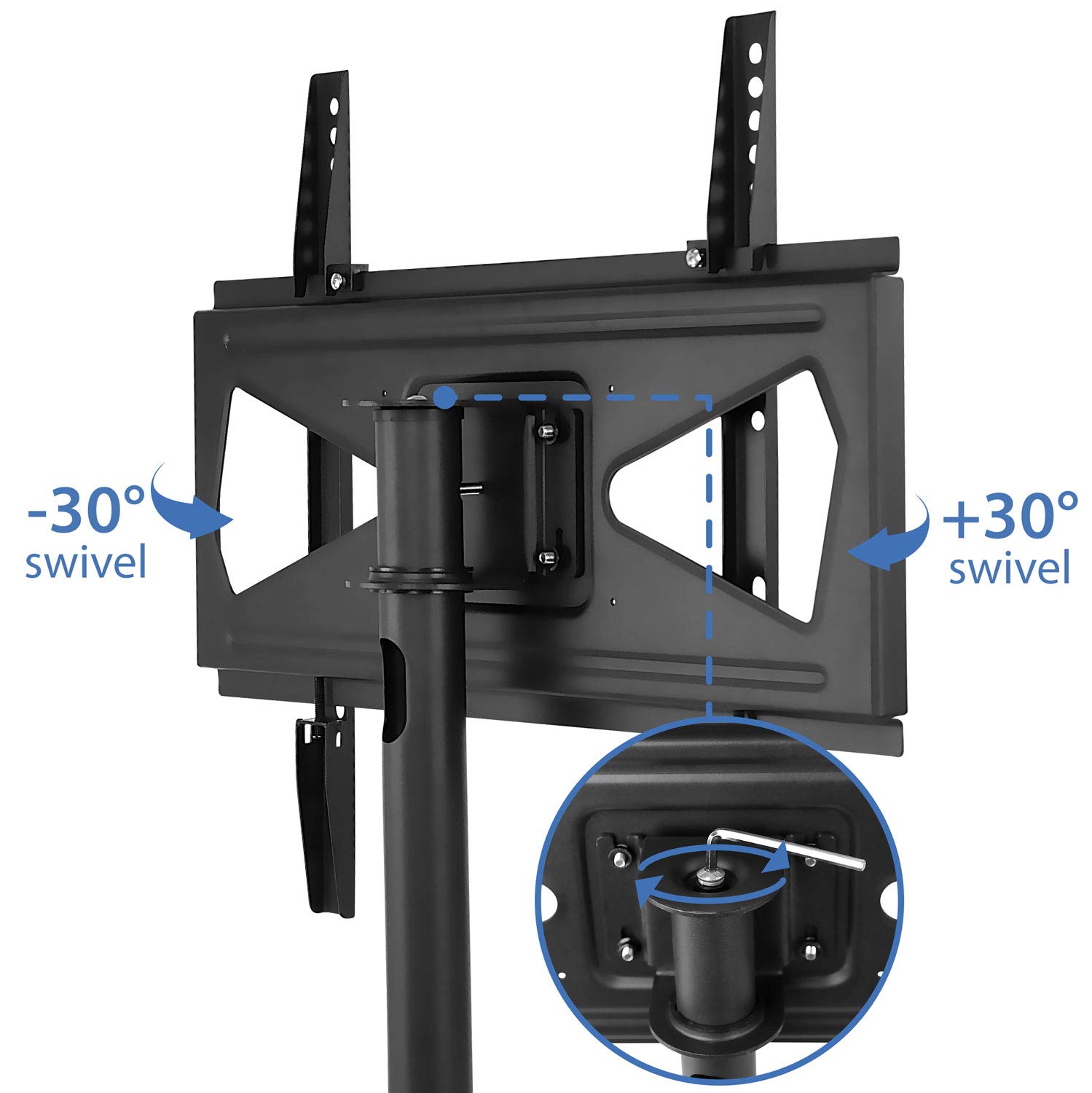 Foto 8 pulgar | Soporte Para Tv Mount-it! Eslabón Giratorio Resistente Atornillado 32-55 - Venta Internacional.