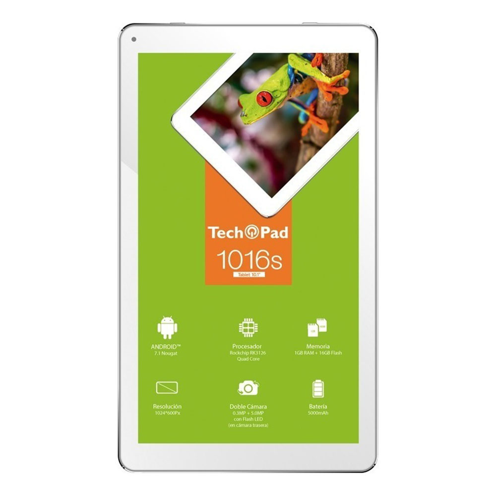 Tablet Tech Pad 1016s 10.1'' 1 Gb Ram Android 8.1 Dual Cámara