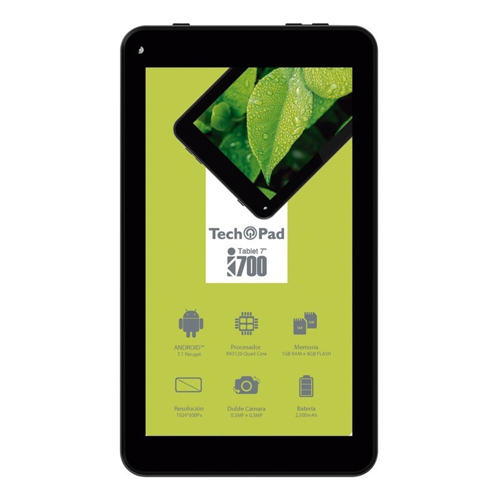 Tablet Tech Pad I700 7 Pulg 1gb Ram Android 8.1 Doble Cámara