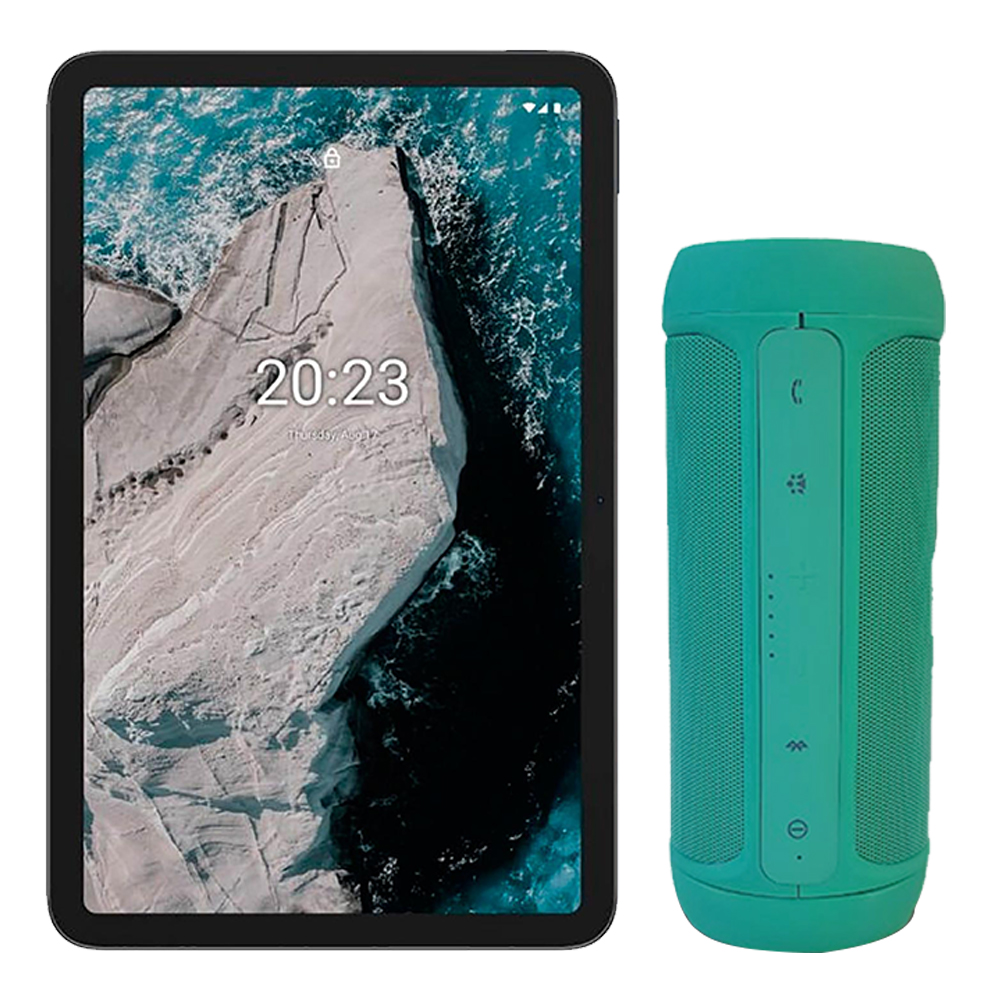 Foto 2 | Tableta Nokia T20 4/64 Gb color Azul + Bocina Charge2 color Verde