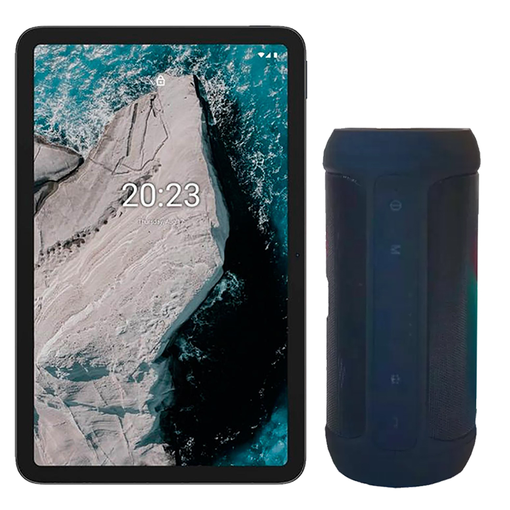 Tableta Nokia T20 4/64 Gb color Azul + Bocina Charge2