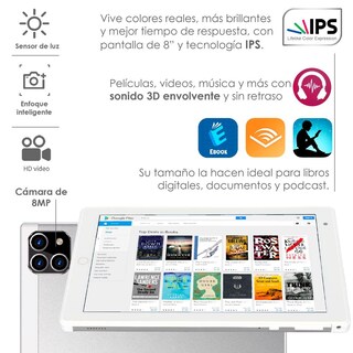 Foto 3 | Tablet Vak VM-73x de 8" HD 2 + 32 GB Doble Cámara SIM Android 11 WiFi