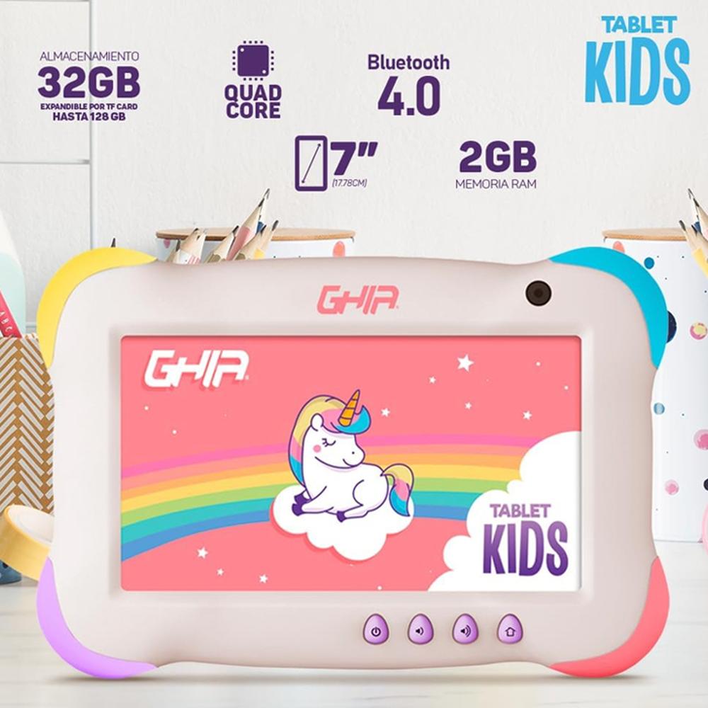 Foto 4 pulgar | Tablet 7 Pulgadas Ghia Kids 2 GB 32 GB Wifi Android 13 Gk133v2 Unicornio