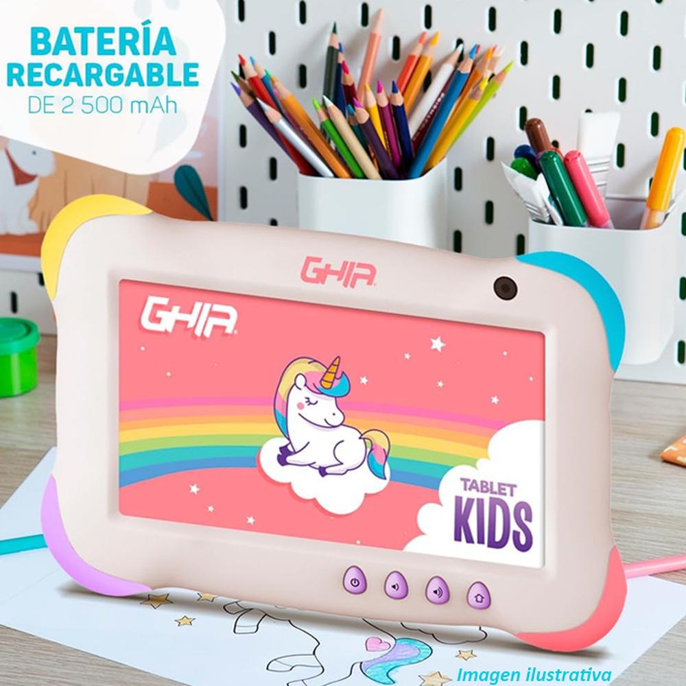 Foto 6 pulgar | Tablet 7 Pulgadas Ghia Kids 2 GB 32 GB Wifi Android 13 Gk133v2 Unicornio