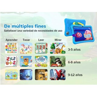 Foto 2 | Tableta con Funda 10'' Android 64gb+4gb Memoria Ram Eo Safe Imports ESI-8761 Azul