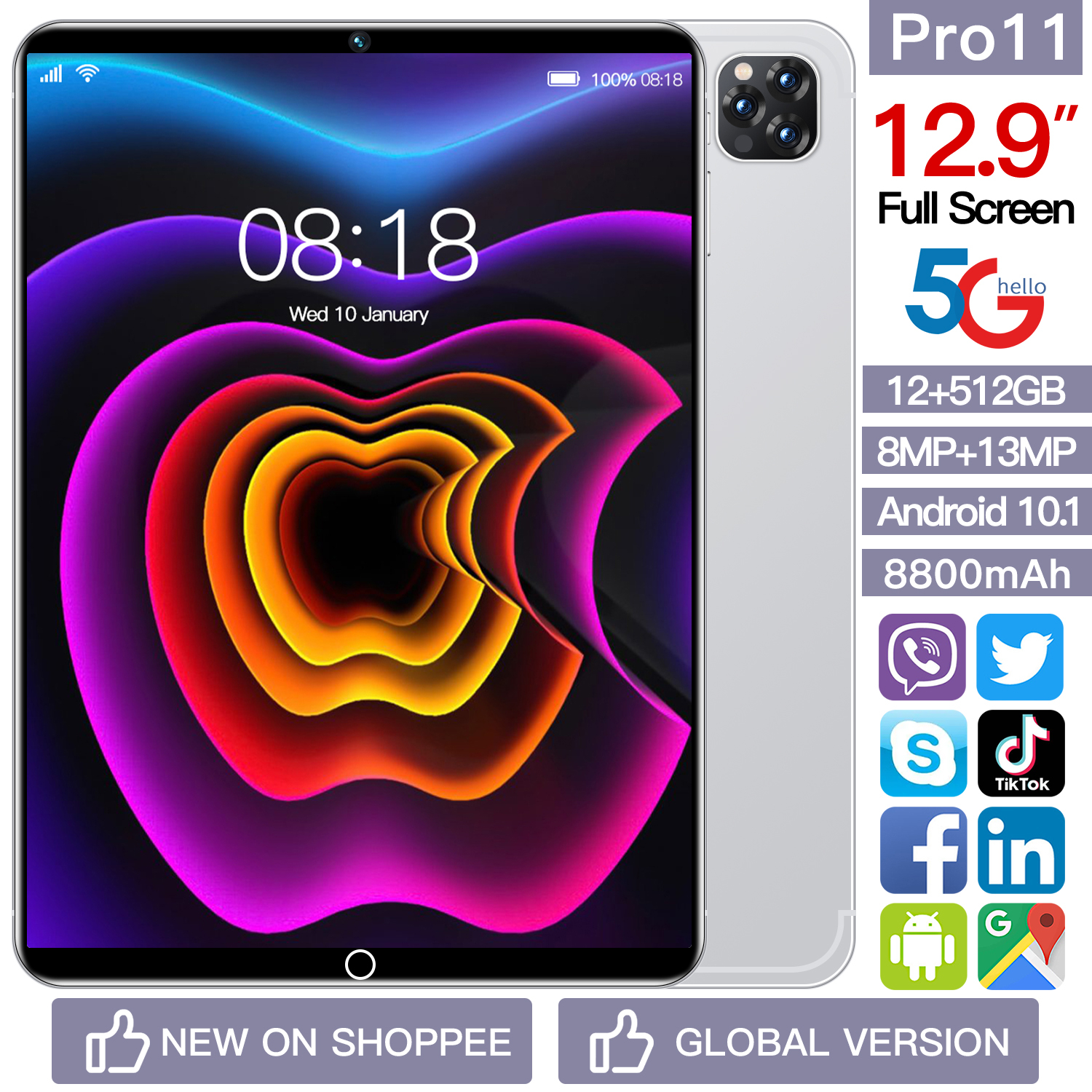 Foto 2 pulgar | Venta Internacional-tableta Pro11 De 10,9 Pulgadas: 12 Gb De Ram, 512 Gb De Rom