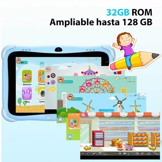 Foto 3 | Tablet 8'' 32 gb y 3 gb de Memoria RAM Eo Safe Imports Esi-11236 Azul