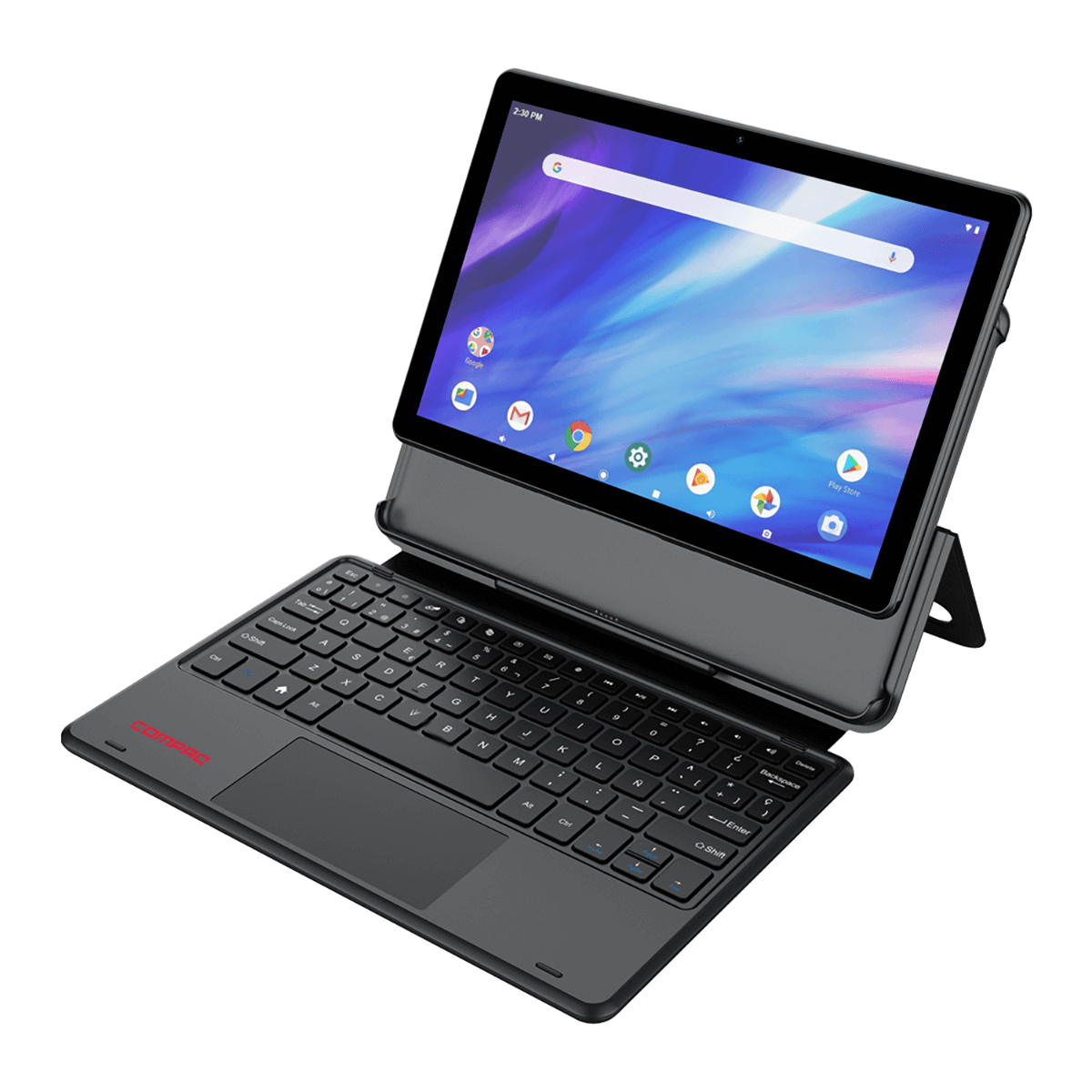 Tableta Compaq Q10 Plus: 10.1” HD + Teclado/Funda de Regalo 6-128 GB Android 13 Wifi Cámara Frontal 8mp Trasera