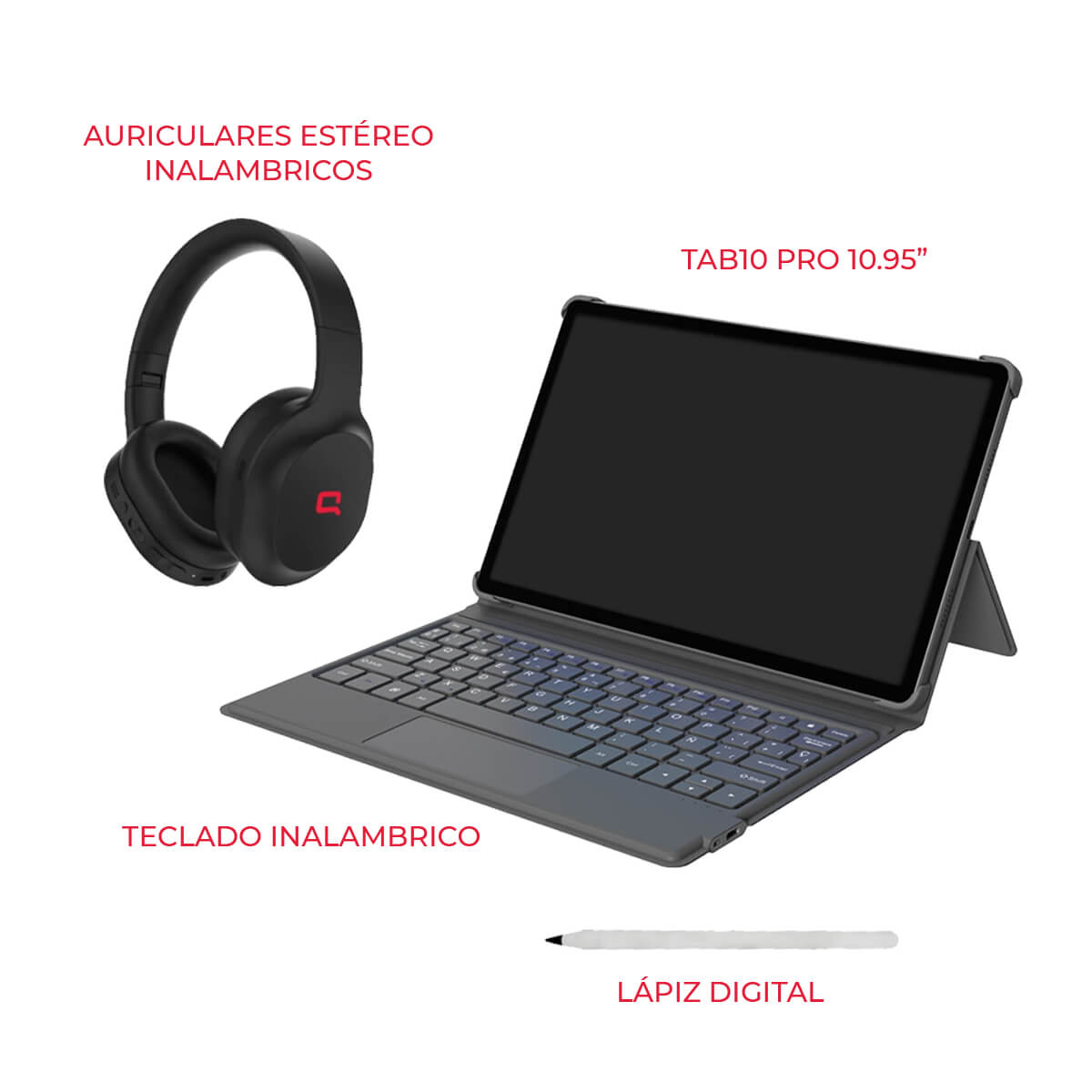 Foto 9 pulgar | Compaq Tab Pro 8 256 Gb + Teclado + Audifonos Noise Cancelling + Stylus Pen De Regalo I Android 13 Qualcomm Snap