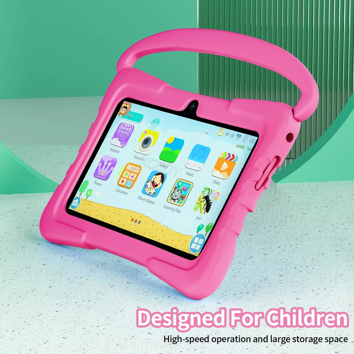 Foto 3 pulgar | Tableta 7 Pulgadas Android 12 32gb Memoria  Eo Safe Imports Esi-12530  Rosa