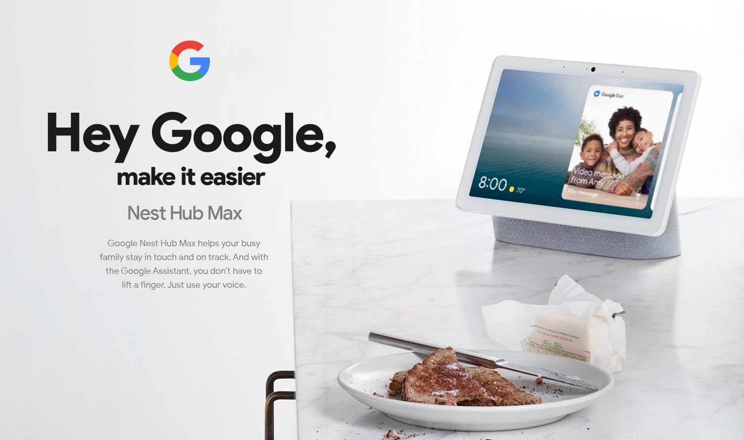 Foto 3 pulgar | Pantalla Inteligente Google Nest Hub Max 10 con Google Assistant - Venta Internacional